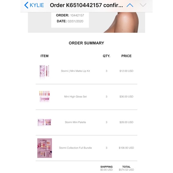 KYLIE x STORMI MINI MATTE LIPSTICK & LINER - Picture 3 of 4